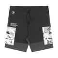 AAPE Moonface Printed Sweat Shorts "Grey"