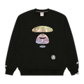AAPE Moonface Camo Printed Sweatshirt "Black"