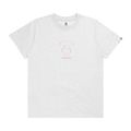 AAPE Moonface Embellished Tee "White/Heather"