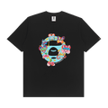 AAPE X Eric Inkala Moonface Graphic Tee "Black"