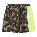 AAPE Neon Colour Block Logo Shorts "Green/Multi"