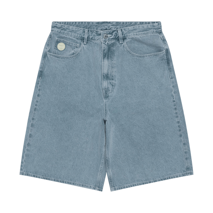 AAPE Moonface Logo Washed Jeans "Blue/Light"