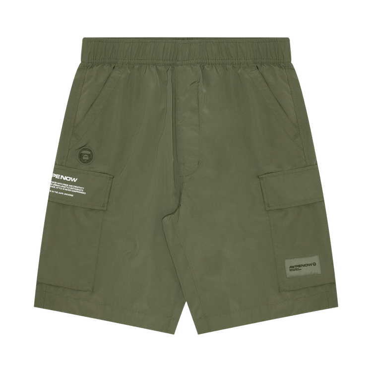 AAPE Moonface Patch Cargo Shorts "Khaki"