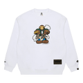 AAPE r Aldo Graphic Printed Sweatshirt "White"