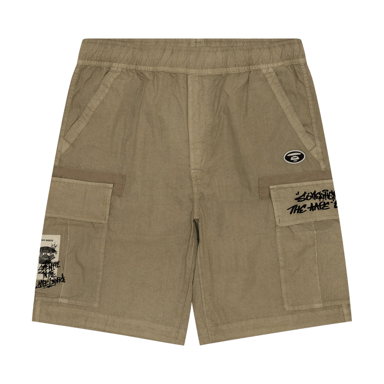 AAPE Moonface Cargo Shorts "Beige/Grey"