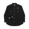 AAPE Moonface Embroidered Graphic Patch Shirt "Black/Light"