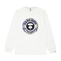 AAPE Moonface Long-Sleeve Tee "Ivory"