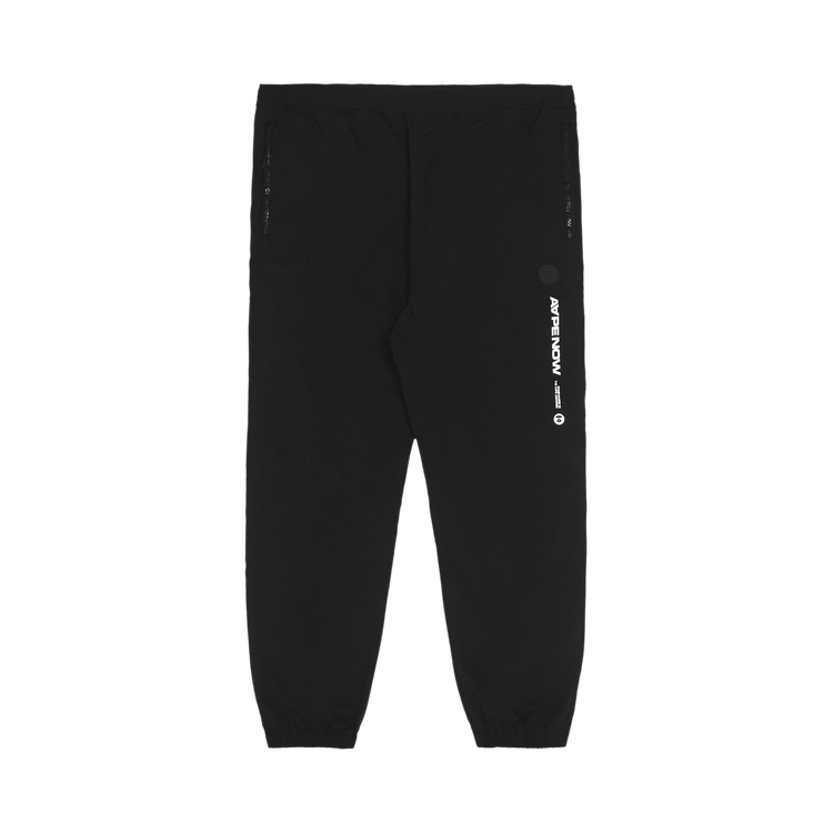 AAPE Moonface Patch Track Pants "Black"