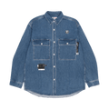 AAPE Moonface Chest Pocket Shirt "Blue"