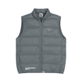 AAPE Moonface Zip-Up Down Vest "Grey/Light"