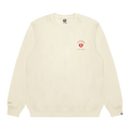 AAPE Now Heart Moonface Sweatshirt "Ivory"