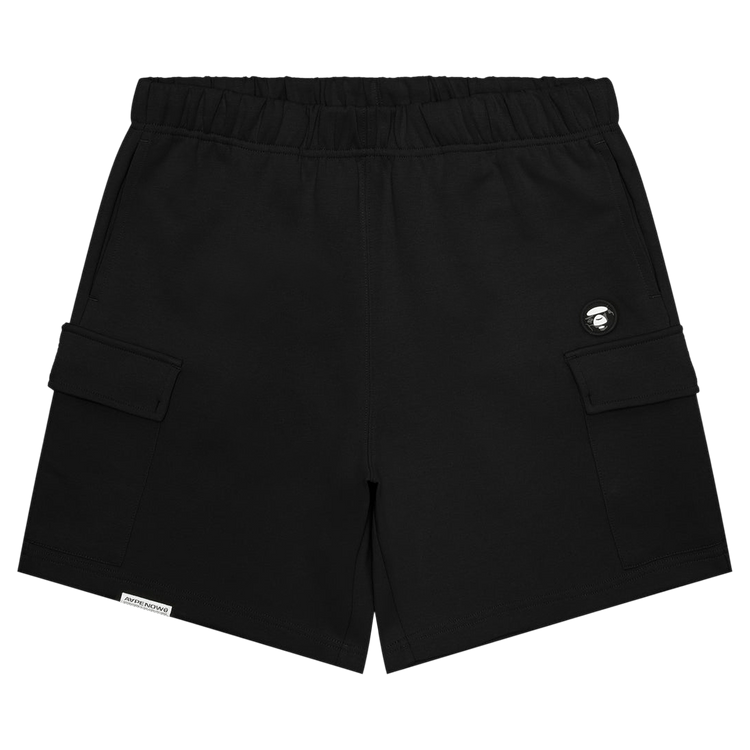 AAPE Now Moonface Logo Cargo Sweat Shorts "Black"
