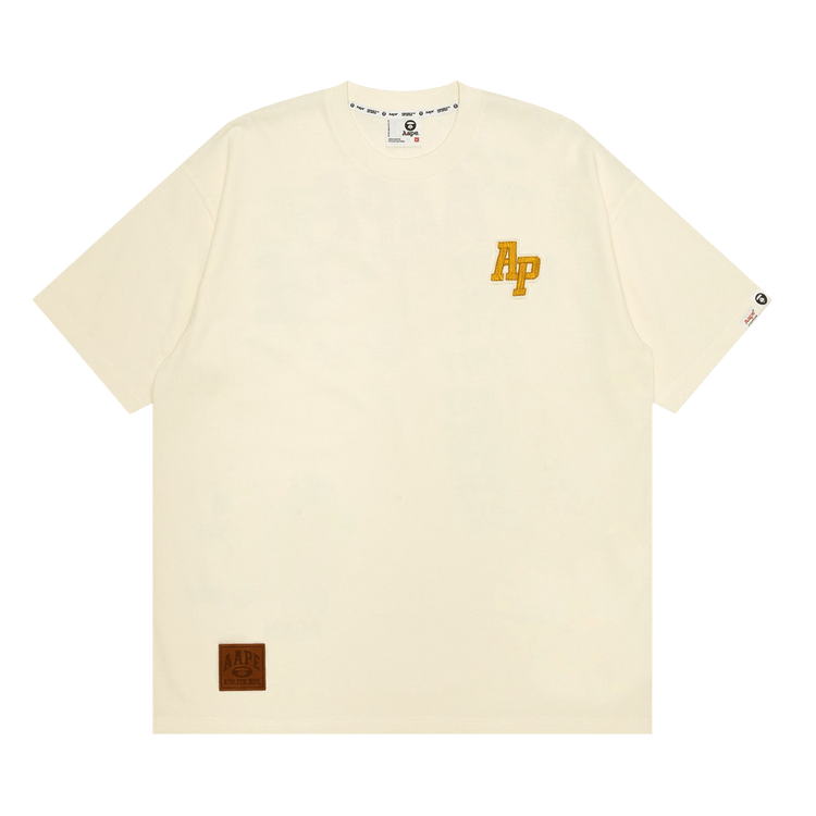 AAPE Embroidered Logo Tee "Ivory"