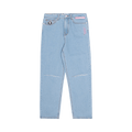 AAPE Moonface Patch Distressed Jeans "Blue/Light"