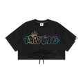 AAPE Moonface Gradient Cropped Top "Grey/Dark"