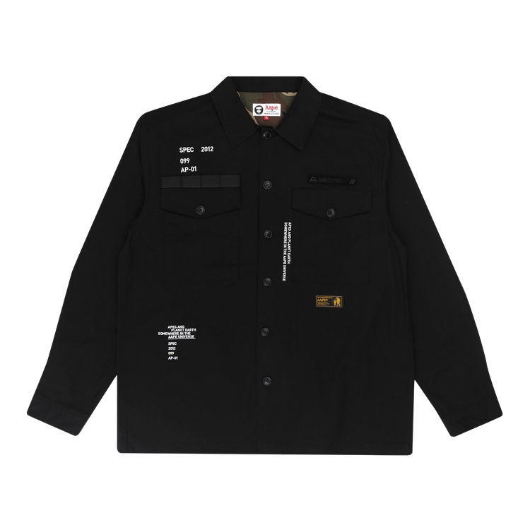 AAPE Military Shirt "Black"