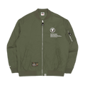 AAPE Moonface Zipped Bomber Jacket "Khaki/Dark"