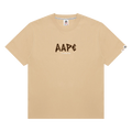 AAPE Logo Print Tee "Beige/Light"