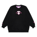 AAPE Moonface Embroidered Relaxed Sweatshirt "Black"