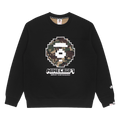 AAPE X Minecraft Camo Panel Sweatshirt "Black"