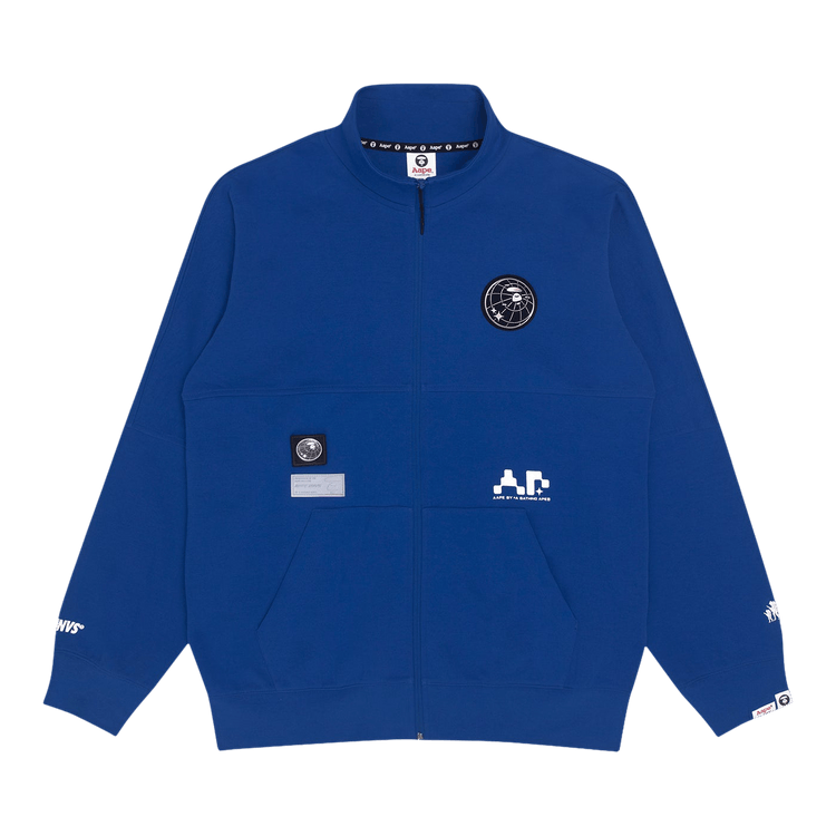 AAPE Logo Zip-Up Sweater "Blue"