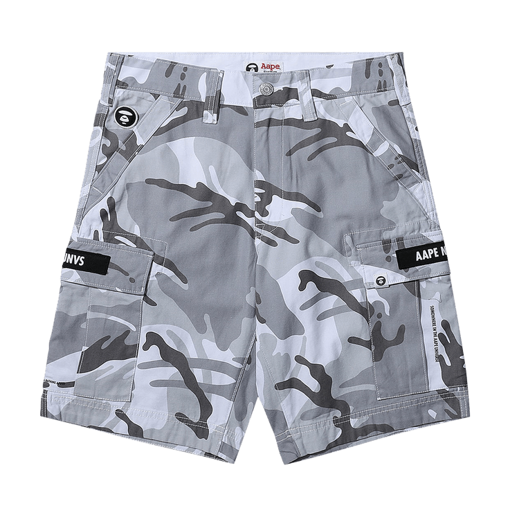 AAPE Logo Pocket Shorts "White/Multi"