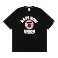 AAPE Now Graphic Tee "Black/Pink"