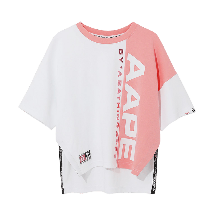 AAPE Colour Block Logo Sweatshirt "White"