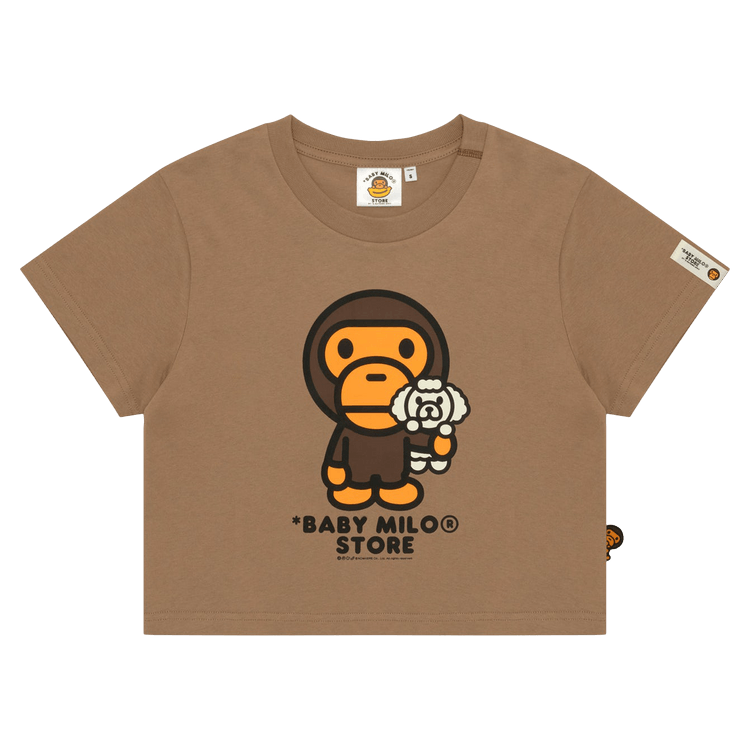 Baby Milo Store Milo Cropped Tee "Beige"