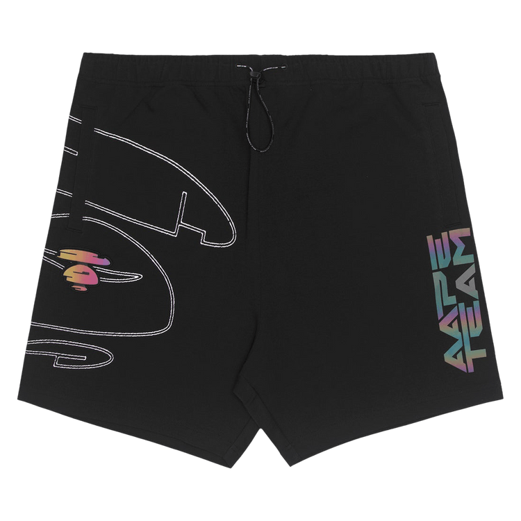 AAPE Moonface Gradient Shorts "Black"