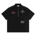 AAPE Logo Zip Polo Shirt "Black"