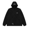 AAPE Moonface Patch Hooded Quilted Jacket "Black"