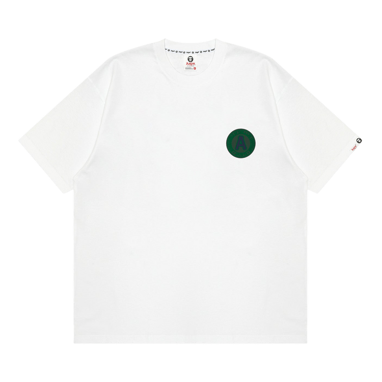 AAPE Unvs Moonface Graphic Tee "White"