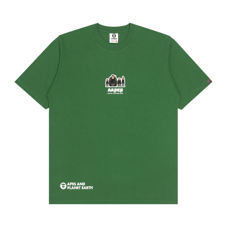 AAPE r Graphic Patch Tee "Green/Dark"