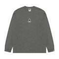 AAPE Now Clover Moonface Long Sleeve Tee "Grey/Heather"