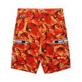 AAPE Camo Patch Pocket Shorts "Orange/Multi"