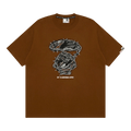 AAPE Unvs Moonface Main Tee "Brown/Light"