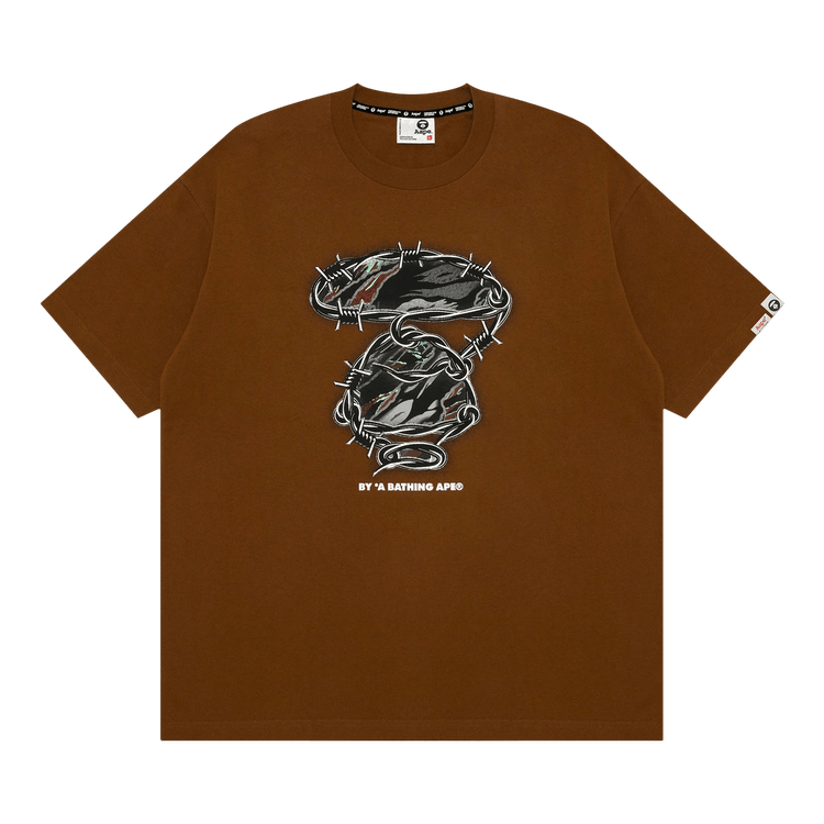 AAPE Unvs Moonface Main Tee "Brown/Light"