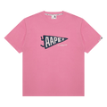 AAPE Unvs Logo Print Tee "Pink"
