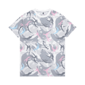 AAPE Moonface Patch Camo Graphic Tee "White/Blue"