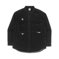 AAPE Moonface Patch Denim Shirt "Black"
