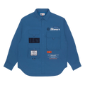 AAPE Moonface Multipocket Shirt "Blue/Grey"