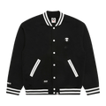 AAPE Now Moonface Varsity Jacket "Black"