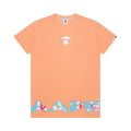AAPE Moonface Printed Tee "Orange/Light"