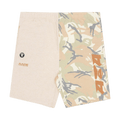 AAPE Moonface Colour Blocked Sweat Shorts "Beige/Heather"