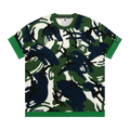AAPE Now Moonface Logo Short Sleeve Tee "Navy/Green"