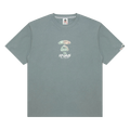 AAPE Unvs Moonface Logo Tee "Grey/Blue"