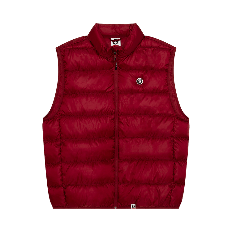 AAPE Now Moonface Down Vest "Burgundy"