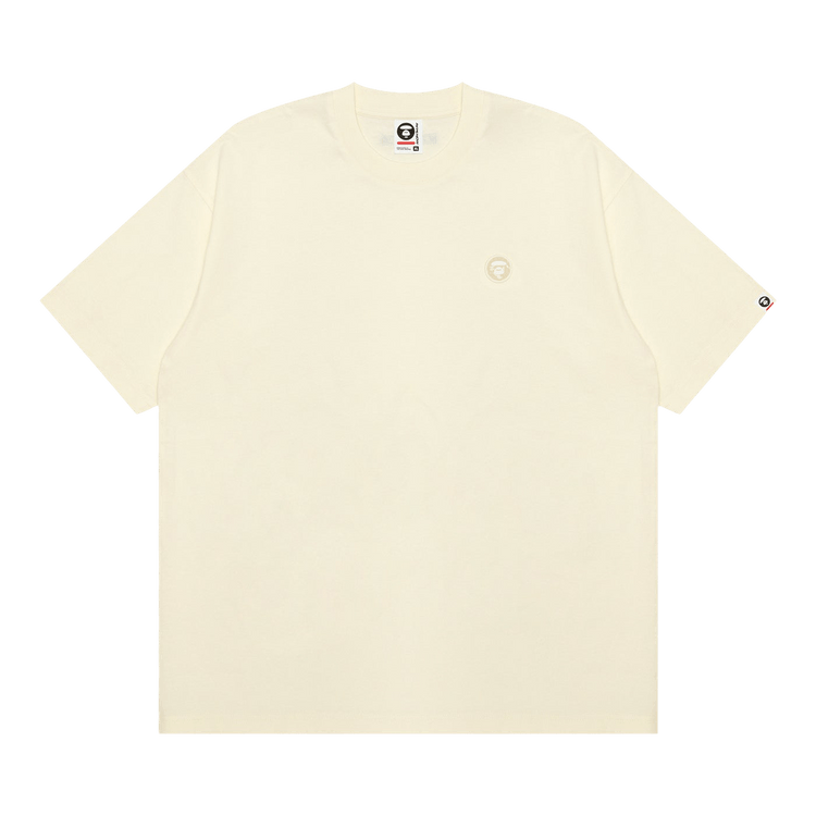 AAPE Now Moonface Logo Short Sleeve Tee "Ivory"