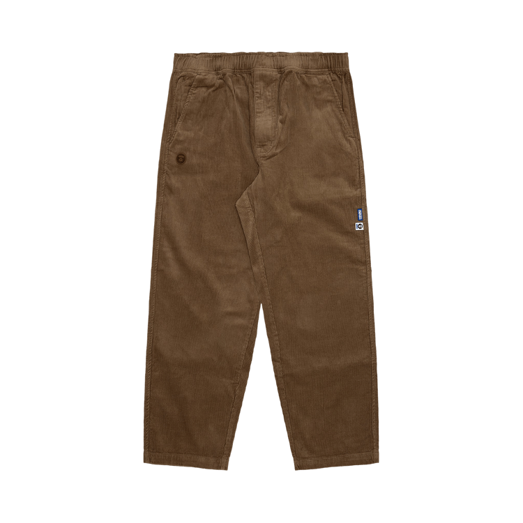 AAPE Moonface Patch Corduroy Pants "Beige"